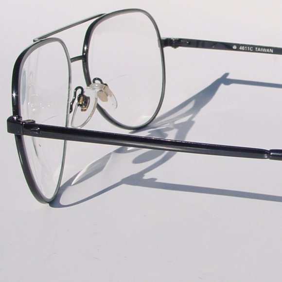 (NWT) Vintage 90's Aviator Metal Bi-Focal Reading Glasses (S. Black) - Picture 2 of 4